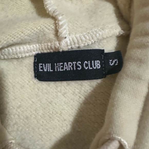 Evil Hearts Club Monster Face Hoodie Unisex - SZ S - Picture 3 of 3